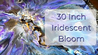 #429 Big Blooms! 30 inch Iridescent Blow Out #fluidart