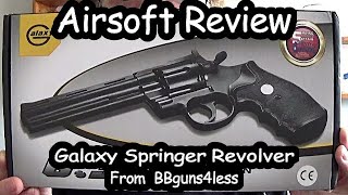 Airsoft Review, Galaxy Springer Revolver from BBguns4less