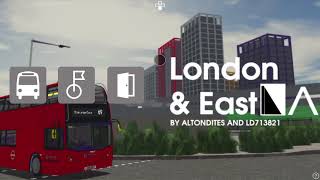 Roblox London & East Bus Simulator *NEW UPDATE* TESTING BUS ROUTE 69!!