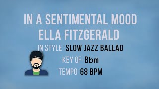 In A Sentimental Mood - Karaoke Male Backing Track