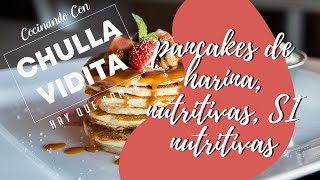 ✔️🔴Pancakes, hot cakes 🥞 de harina, nutritivas, SI NUTRITIVAS 🤗