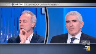 Otto e Mezzo ospiti: Travaglio e  Casini 24/03/2016 2/2