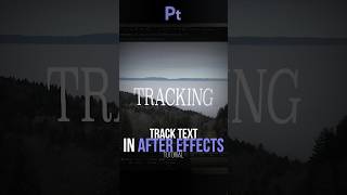 Track Text in After Effects Tutorial