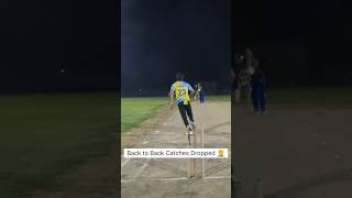 3 catches dropped in 1 over ⚠️ #cricket #trending #reels #cricketlover #shorts #short #shortsvideo