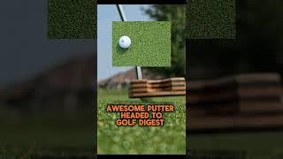 Cool wood putter sound.   Awesome putter headed to Golf Digest.    #golfdigest #golf  #timbertouch