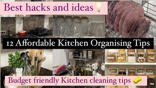 12 small kitchen organising ideas 💡|kitchen decorating ideas|ideas to organise your kitchen