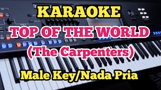 TOP OF THE WORLD(Karaoke) - The Carpenters - Male/Nada Pria