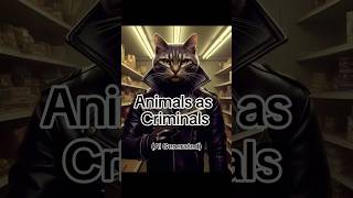 Ai Draws Animals as Criminals. #ai #animals #shorts #criminal