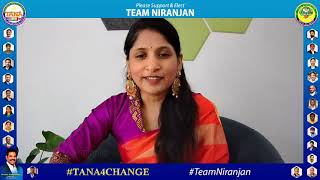 Talk show with Sirisha Tunuguntla -TANA Cultural Service Coordinator Contestant | TEAM NIRANJAN