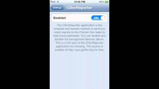 CDevReporter - New Cydia Crash Reporter for iOS 5.0+