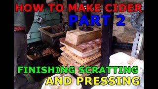 Welcome to Wombledon -  How to make Cider -  Part 2   Finishing scratting and pressing