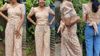 ഇനി ആർക്കും ഈസി ആയി CO-ORD SET തയ്ക്കാം😃 | CUTTING & STITCHING VIDEO FOR BEGINNERS