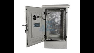 AZE 18U 24U 27U 32U NEMA 4 or NEMA 4X Waterproof Outdoor Cabinet Enclosure with Air conditioner