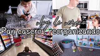 MI VIDA EN USA🇺🇸 | Enseñándole a hacer pan casero , reorganizando , compras en Walmart