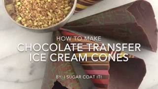 How To Make Chocolate Transfer Ice Cream Cones