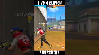 1VS4 🤯38 Seconds Squad Wiped Out🔥🔥😱 Impossible Clutch😳Against Short Creator Squad🎯#shorts #short