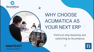 Why Choose Acumatica As Your Next ERP