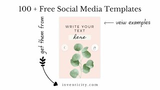 Free Social Media Templates (for Pinterest, Instagram, Facebook) | Free Download  | Unique Designs