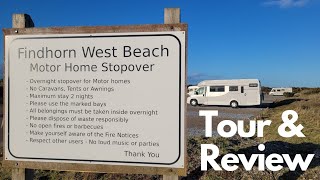 Findhorn TFVCC Motorhome Stopover West Beach (Aire) | Tour & Review