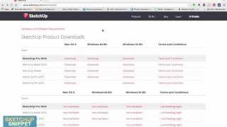 Downloading and Installing Sketchup
