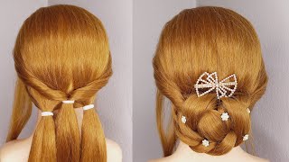 Easy Low Bun with New Steps, Great Hairstyle Tutorial for Elegant Women