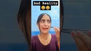 Expect V/S Reality show😂😅😭🤣 #funny #comedy #shakeshimeenakshivlog #viral#shots#ytshorts #expression