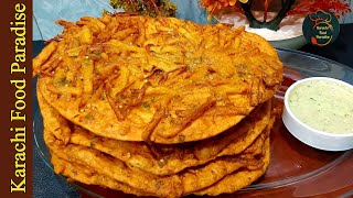 Basen Wala Naan | Naan Pakora Recipe | Lunch Recipe | Karachi Food Paradise |