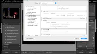 How To make an export preset in Lightroom