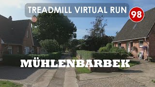 Treadmill Virtual Run 98: Mühlenbarbek, Schleswig-Holstein, Germany