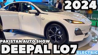 DEEPAL LO7 2024 [4K] ELECTRIC CAR | PAKISTAN AUTO SHOW 2024 | NEW ELECTRIC VEHICLES OF PAPS 2024