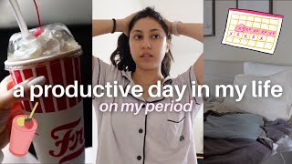 ☁️period day in my life☁️|  self care, pampering day, reality check