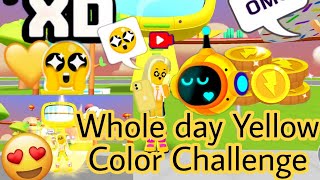 Whole Day Yellow Color⭐🟡Challenge😱ll Pkxd ll