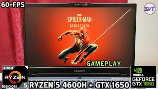 Spiderman Remastered gameplay on Legion 5 | GTX 1650 + Ryzen 5 4600H + 16GB Ram | 60+ FPS on 1080p