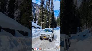 Snow on Track|Tujhe dekha to yeh jana #youtubeshorts #shorts #tourism #beauty #mountains #