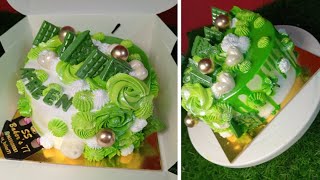 Surprising Green Cake Ideas Revealed So Beautiful Flowers Cake Decoration Compilation#youtubevideos