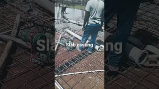 slab construction | slab casting | building construction work | concreting | concrete pipe