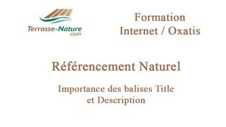 FORMATION OXATIS - RÉFÉRENCEMENT NATUREL - BALISES TITLE