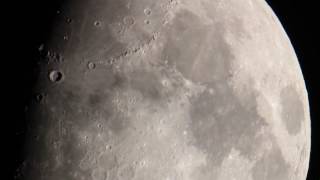 Moon through Telescope (Plane Transit)