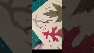 Heat Embossing Fall Leaves