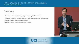 The Origin of Language - 9-2 - Jean Jacques Rousseau 3 - Discussion