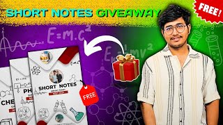 🎊🎉GIVEAWAY 🎊┃MY FREE SHORT NOTES┃You can't score above 700 without this┃ABHAY SHAH┃NEET 2025