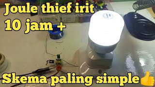 membuat joule thief sederhana/rangkaian paling simple