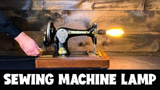 How to Upcycle an Antique Singer Sewing Machine into a Lamp | Disassemble | Modify | Reassemble