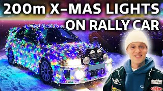 200 METERS OF X-MAS LIGHTS ON MY EVO - FULL SENDS IN SNOW