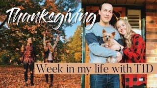 Thanksgiving weekend, stubborn blood sugars, & my MRI results | type 1 diabetes week in my life