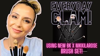 Everyday Go To Look using the new BK Beauty x Nikki LaRose 7 Piece Brush Set!