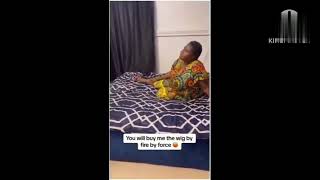 wife soaks their matrimonial bed with water