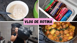 FIZ CANJICA | COMPRINHAS DA SHOPEE | CONGELANDO MISTURAS PRA SEMANA | JANTAR SIMPLES E DELICIOSO ♥️