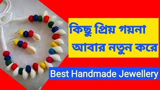 Handmade jewelry with cotton balls|new Handmade Jewellery design