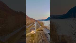 P32AC-DM #218 W/ Metro North #2855 Along The Hudson!